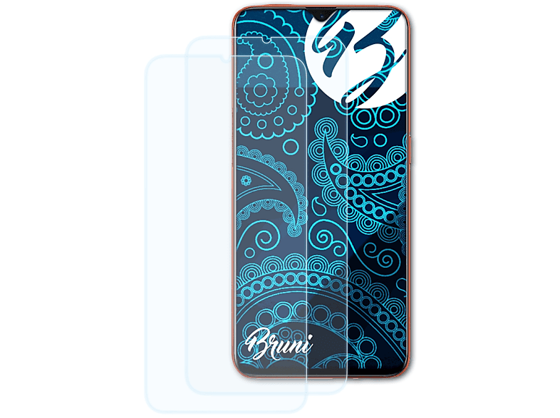 BRUNI 2x Basics-Clear Schutzfolie(für Oppo Reno Z)