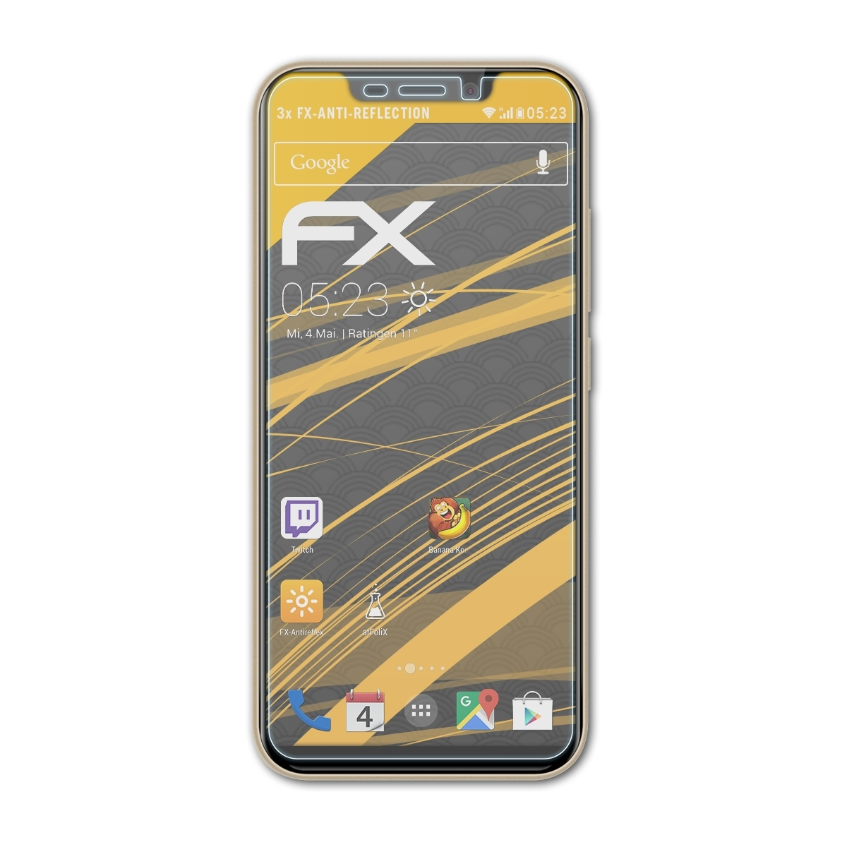 A30) Blackview FX-Antireflex 3x Displayschutz(für ATFOLIX