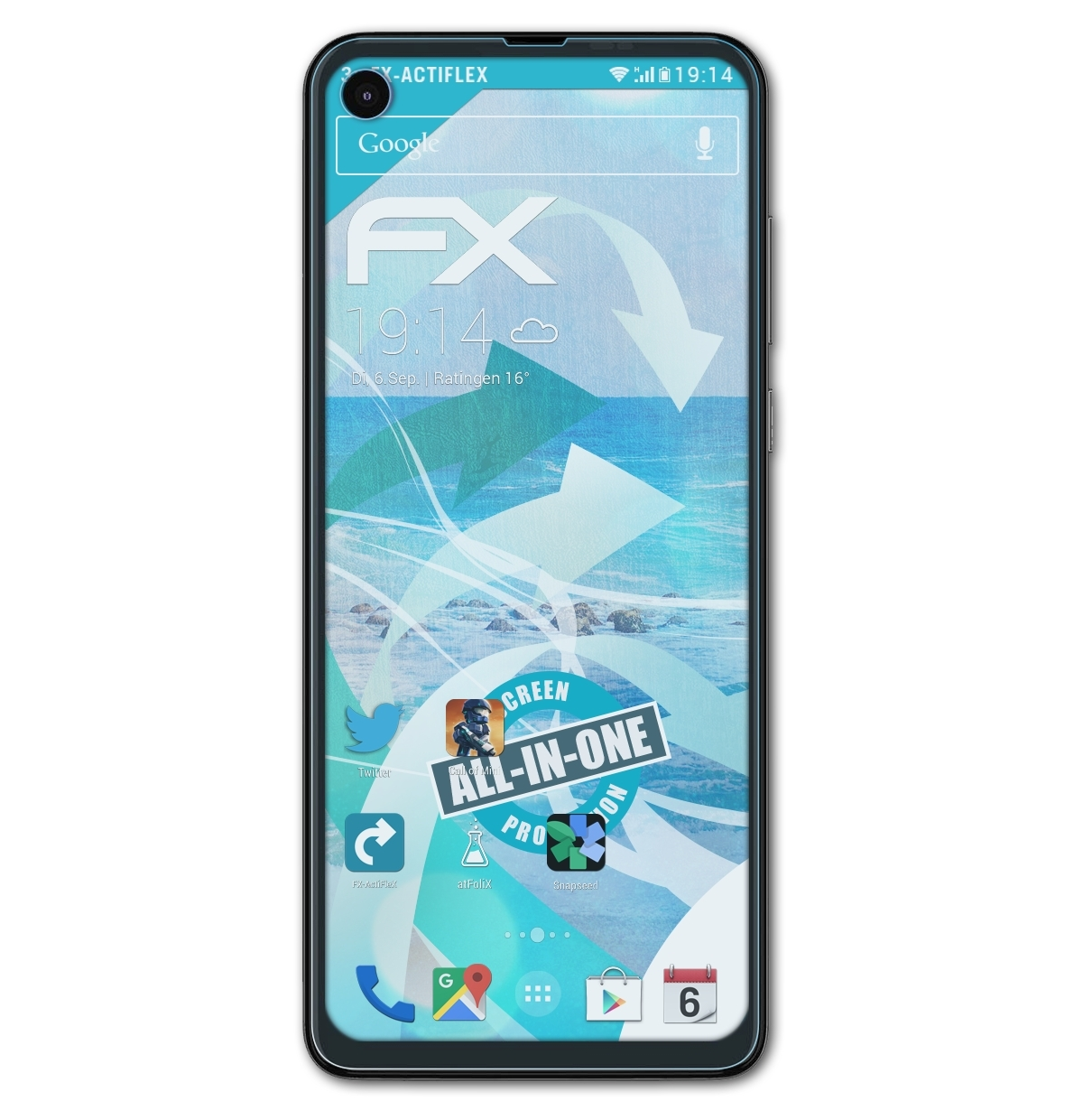 ATFOLIX 3x FX-ActiFleX Displayschutz(für Action) One Motorola