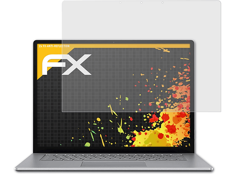 ATFOLIX 2x FX-Antireflex Displayschutz(für Microsoft Surface Laptop 3 (15 inch))