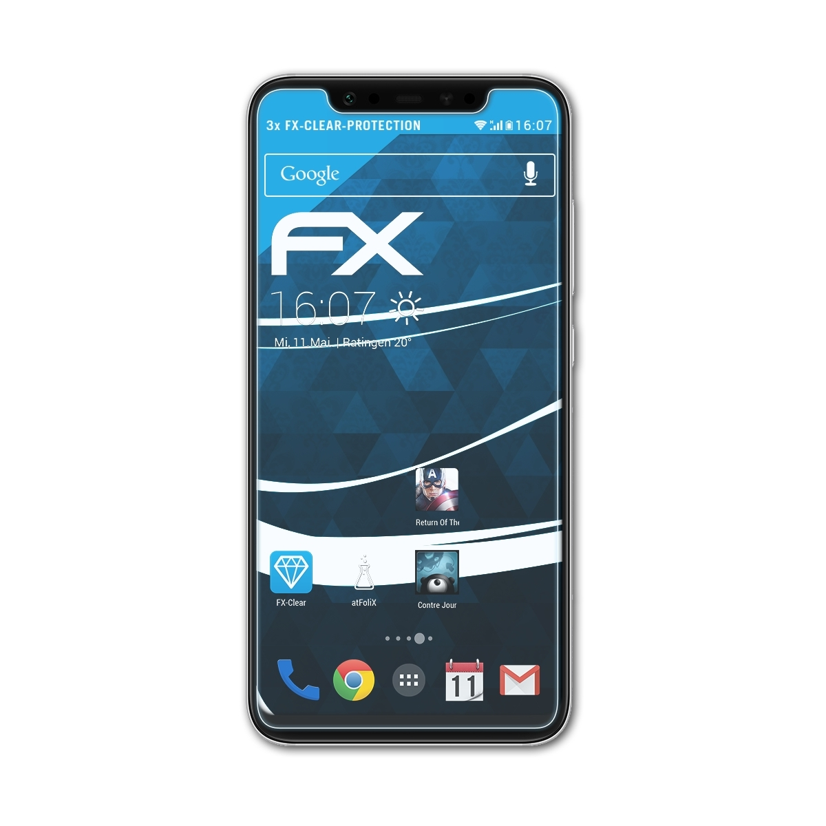 8) 3x FX-Clear Xiaomi Displayschutz(für ATFOLIX Mi