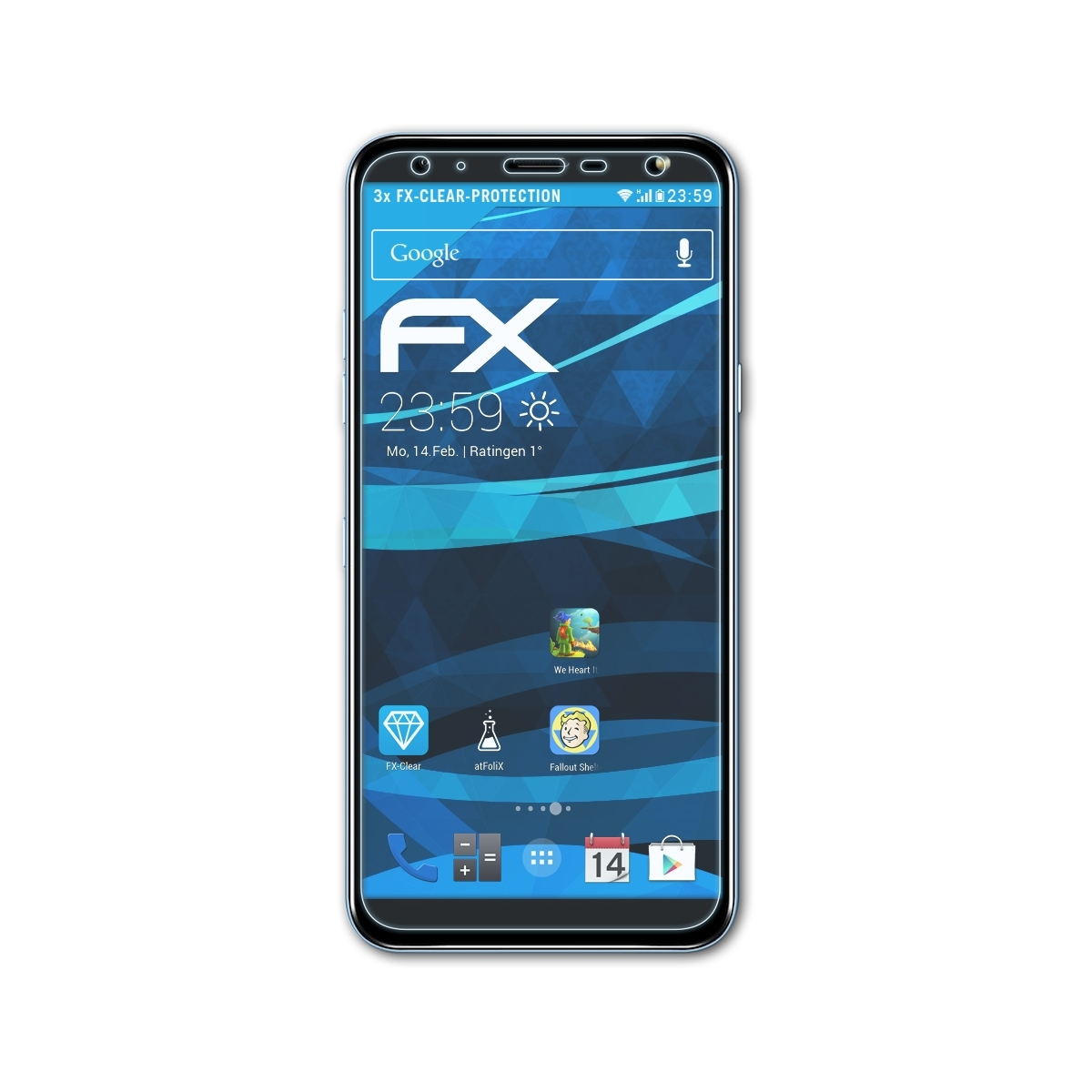ATFOLIX 3x FX-Clear Displayschutz(für LG K40)