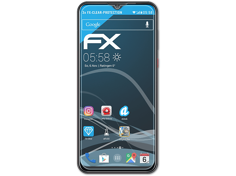 ATFOLIX 3x FX-Clear Displayschutz(für ZTE Blade 10 Smart)