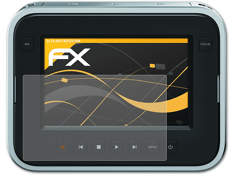 ATFOLIX 3x FX-Antireflex Displayschutz(für Blackmagic Design Cinema Camera (PL/EF/MFT))