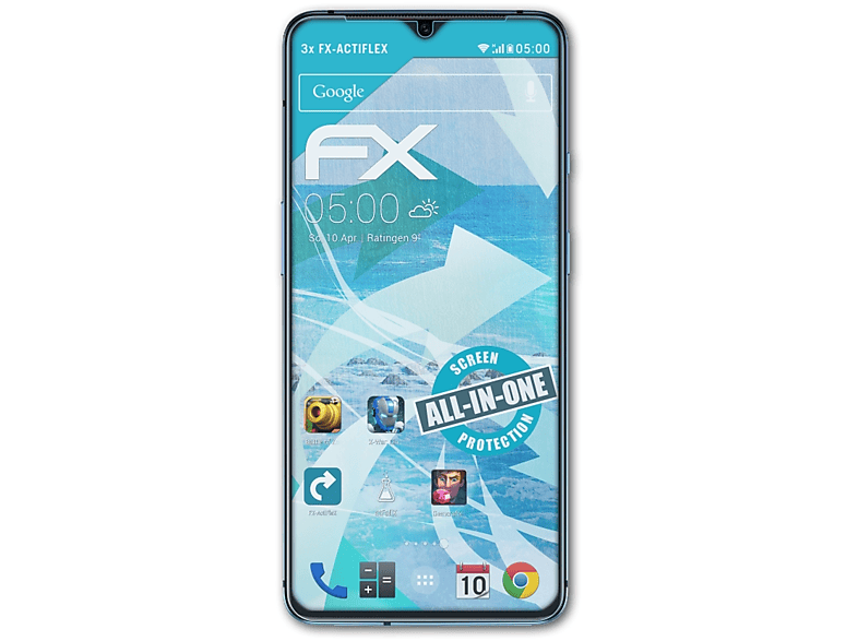 ATFOLIX 3x FX-ActiFleX Displayschutz(für OnePlus 7T)