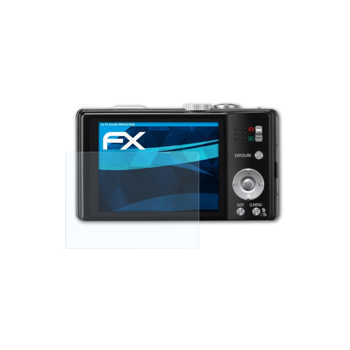ATFOLIX 3x FX-Clear Displayschutz(für Panasonic Lumix DMC-TZ22)
