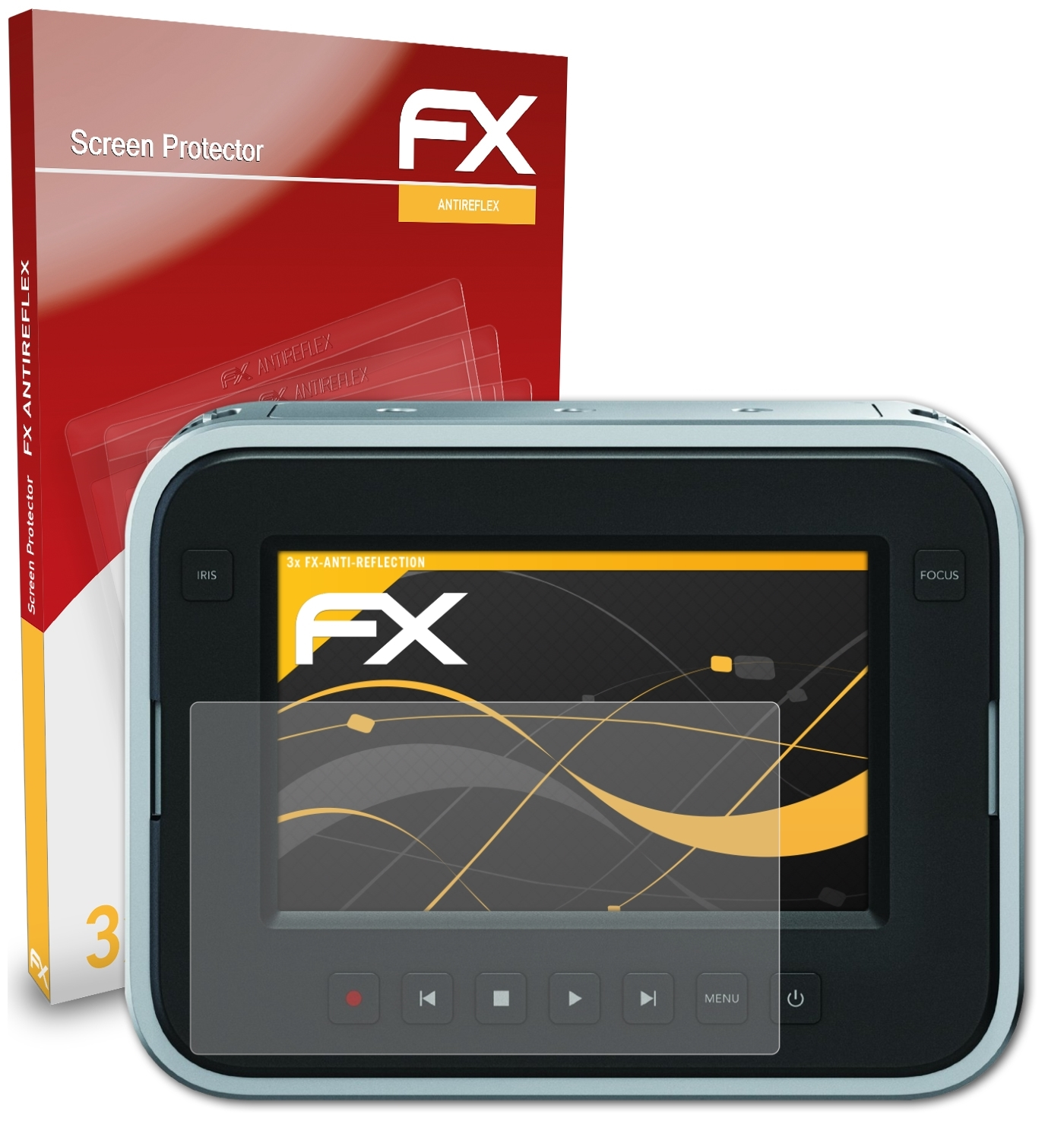 ATFOLIX 3x FX-Antireflex Displayschutz(für (PL/EF/MFT)) Camera Cinema Blackmagic Design