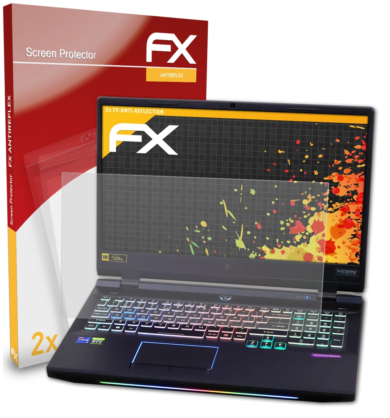 Displayschutz(für (PH517-52)) FX-Antireflex Acer Predator 2x 500 Helios ATFOLIX