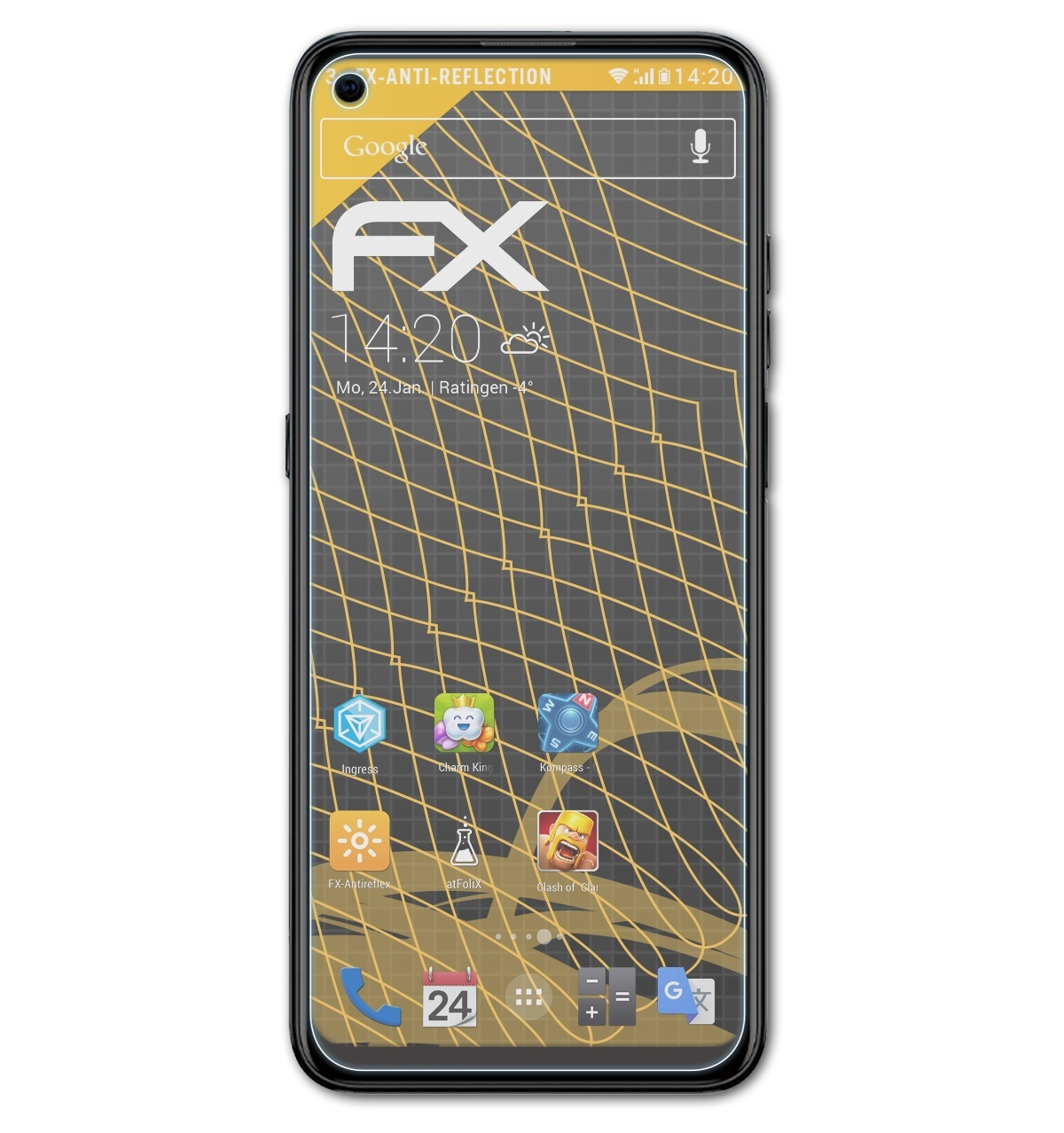ATFOLIX 3x FX-Antireflex Oukitel K9 Pro) Displayschutz(für