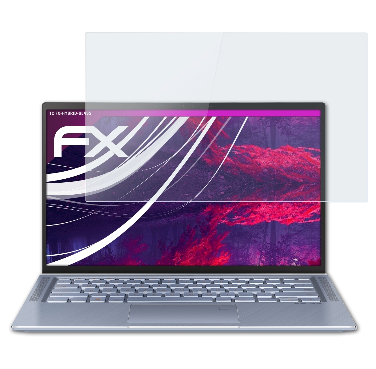 ZenBook FX-Hybrid-Glass 14) ATFOLIX Asus Schutzglas(für
