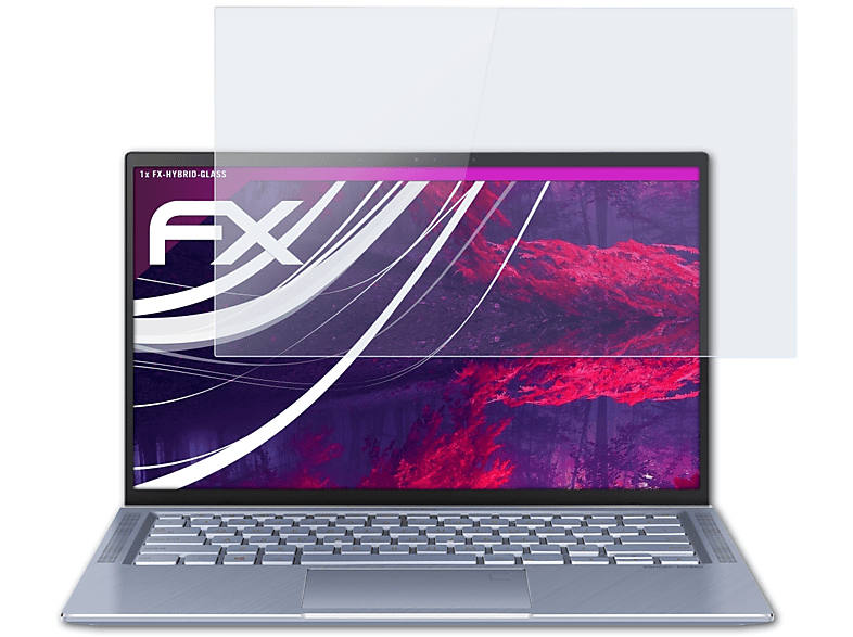 FX-Hybrid-Glass ATFOLIX ZenBook Asus Schutzglas(für 14)