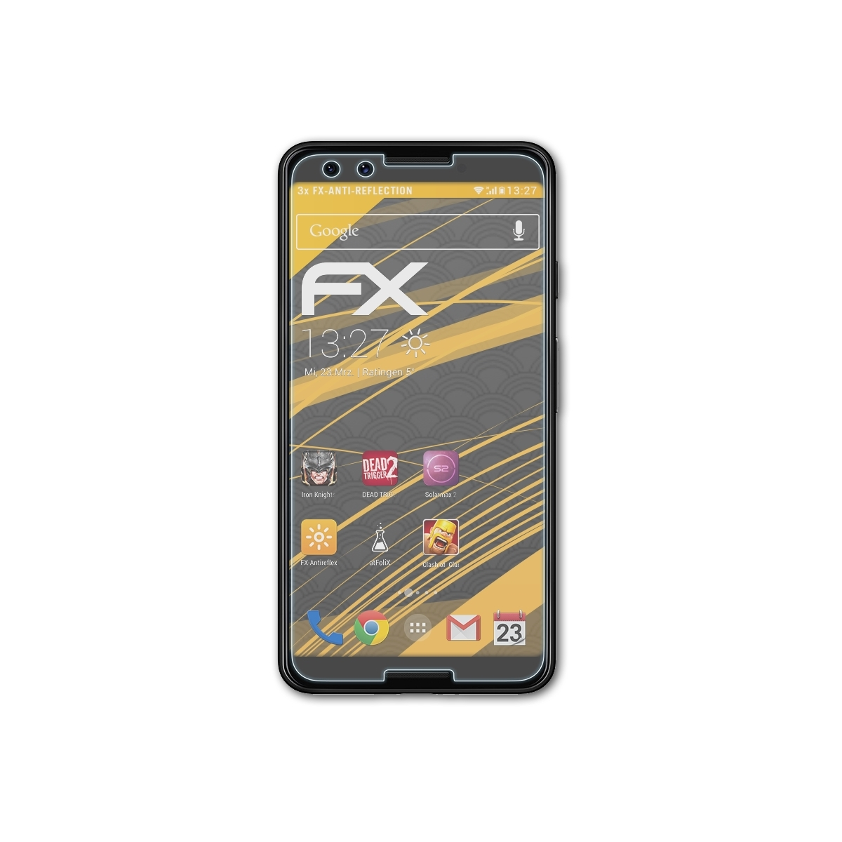 ATFOLIX 3x Pixel Displayschutz(für FX-Antireflex Google 3)
