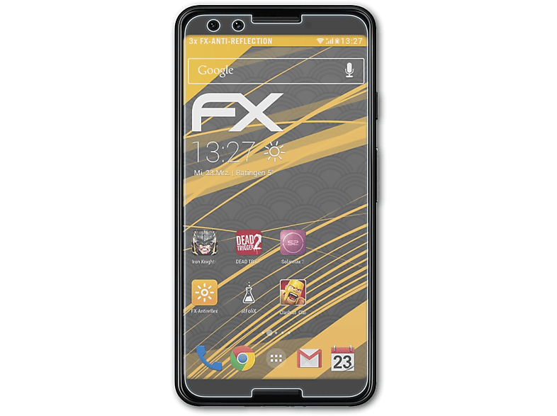 ATFOLIX 3x FX-Antireflex Displayschutz(für Google Pixel 3) | Displayschutzfolien & Gläser