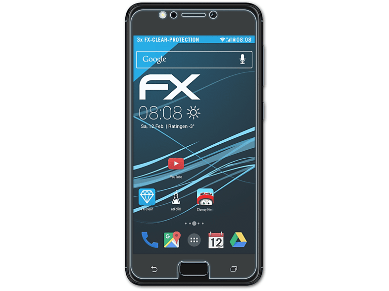 ATFOLIX 3x FX-Clear Displayschutz(für Asus ZenFone 4 Max (ZC520KL)) | Displayschutzfolien & Gläser