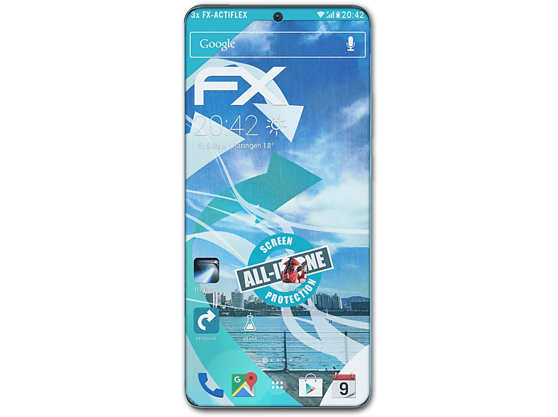 ATFOLIX 3x FX-ActiFleX Displayschutz(für Huawei P50 Pro Plus)