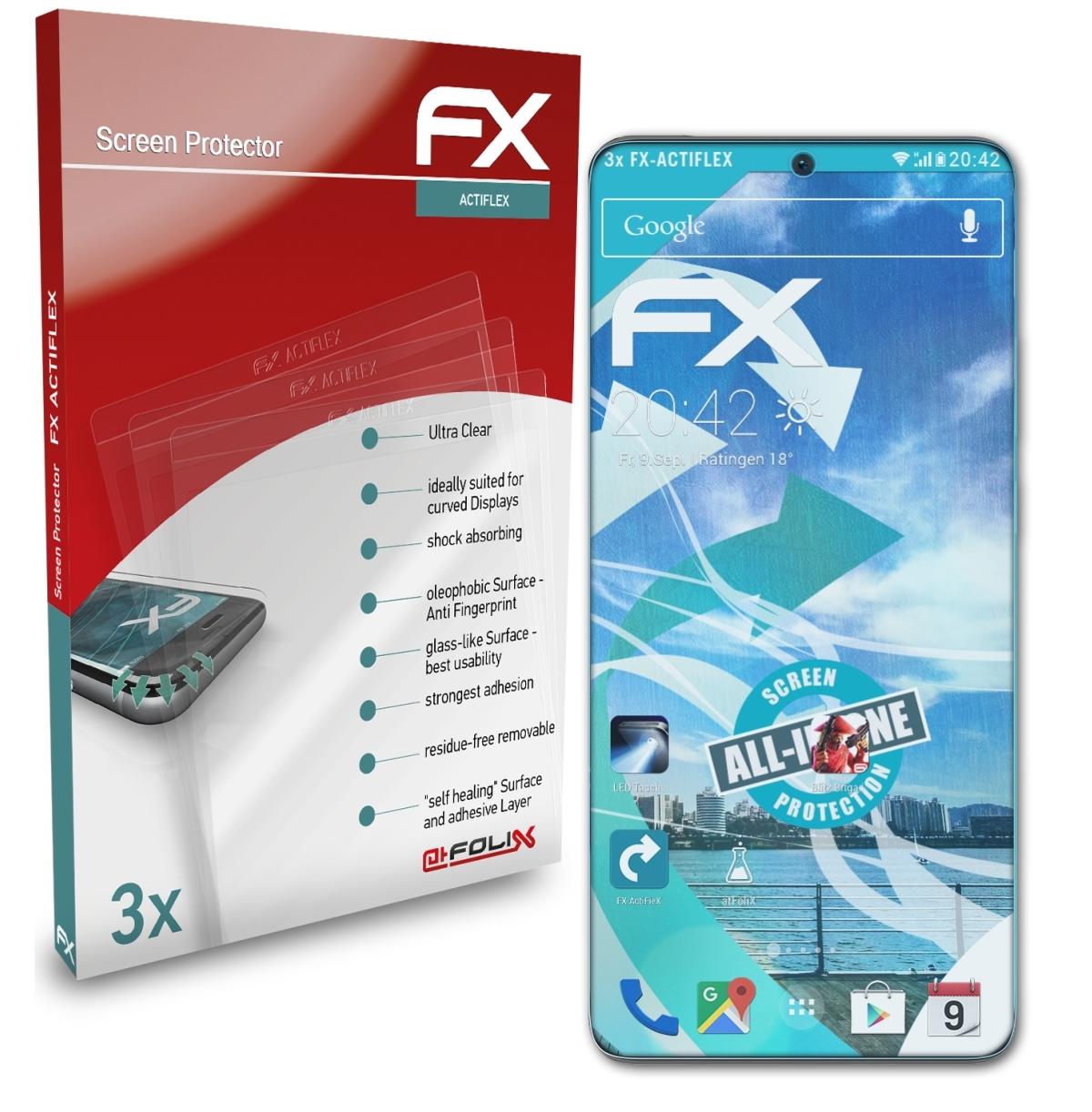 3x Pro P50 ATFOLIX Displayschutz(für Huawei Plus) FX-ActiFleX