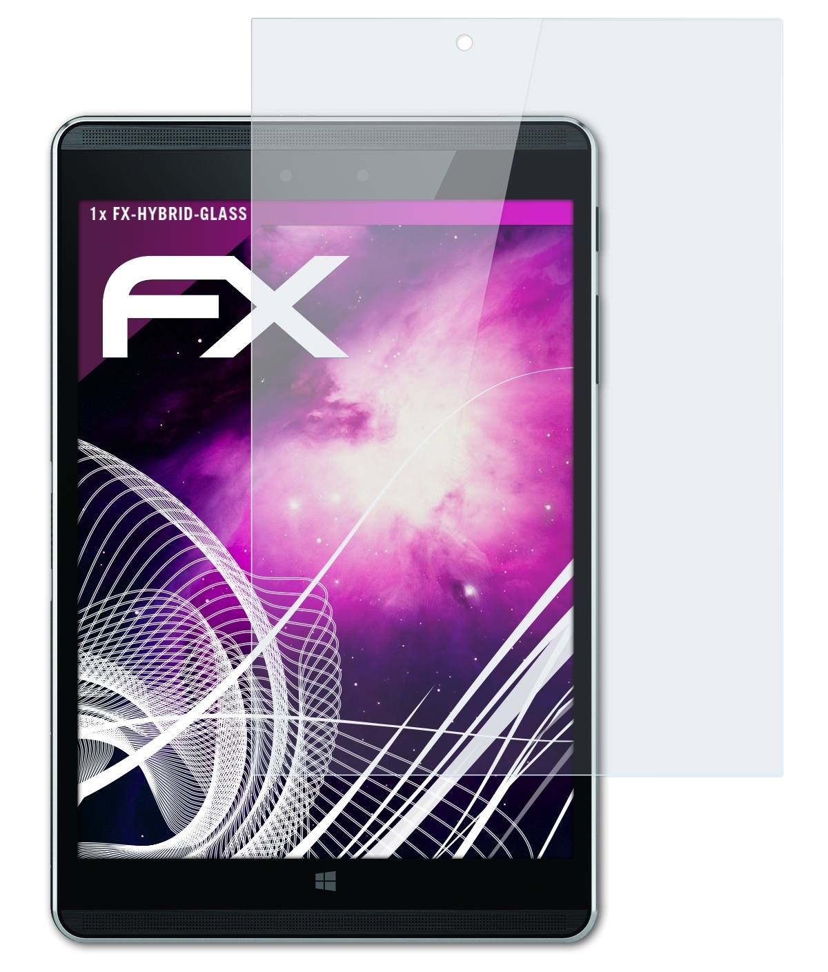 FX-Hybrid-Glass Tablet Pro Schutzglas(für ATFOLIX G1) HP 608