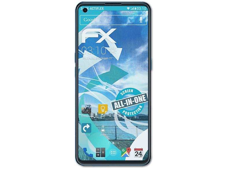 ATFOLIX 3x FX-ActiFleX Displayschutz(für Oppo X3 Lite) Find