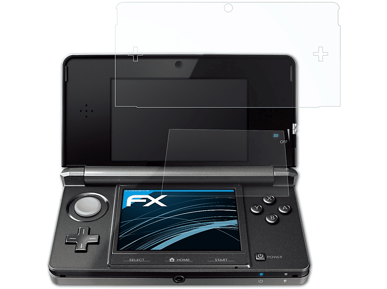 ATFOLIX 3x FX-Clear Displayschutz(für Nintendo 3DS (2011))