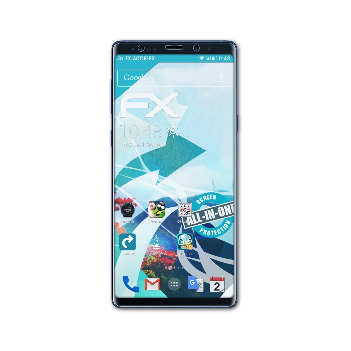 Galaxy ATFOLIX Displayschutz(für Note 3x FX-ActiFleX 9 (Front cover)) Samsung