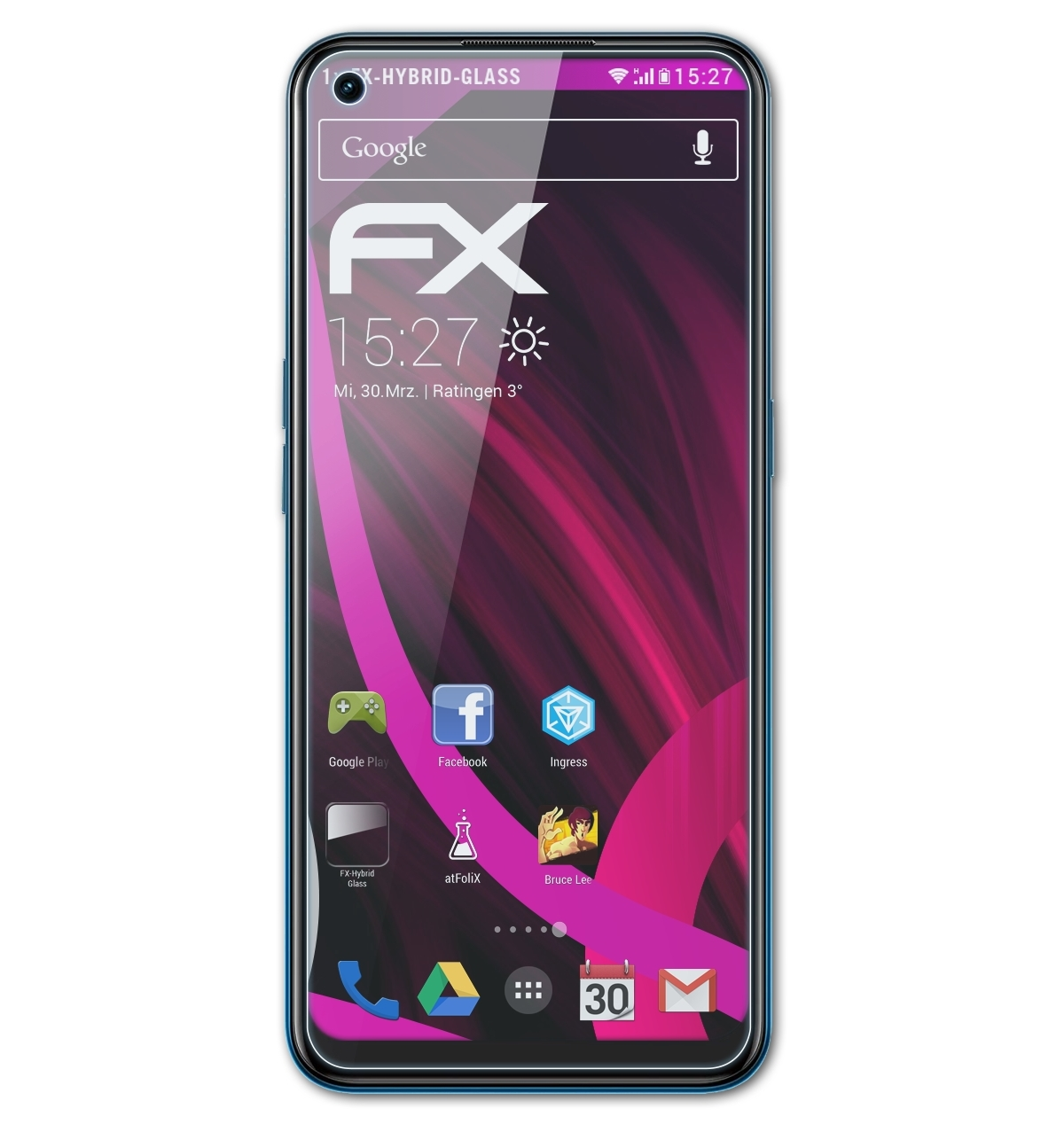 ATFOLIX FX-Hybrid-Glass Schutzglas(für A53s) Oppo