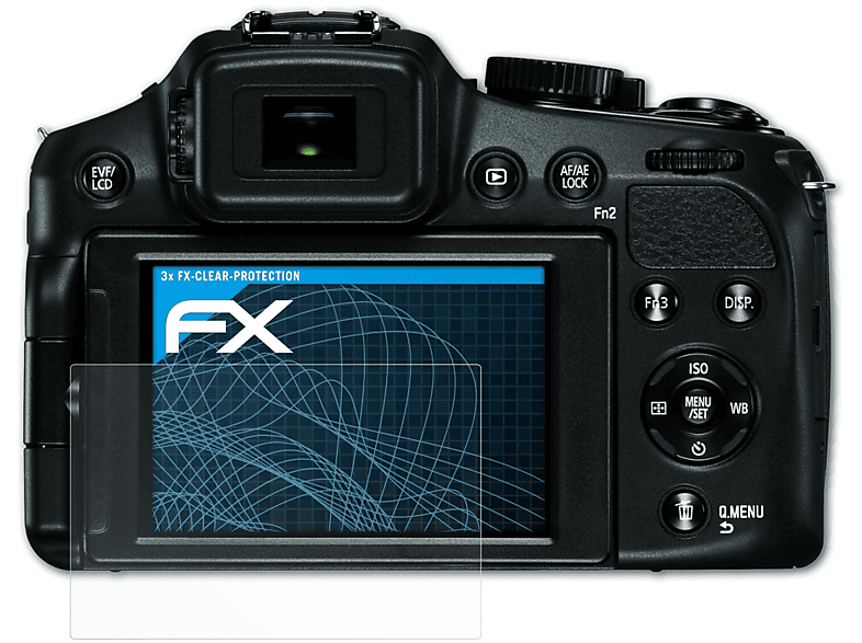 ATFOLIX 3x FX-Clear Displayschutz(für Leica V-Lux 4)