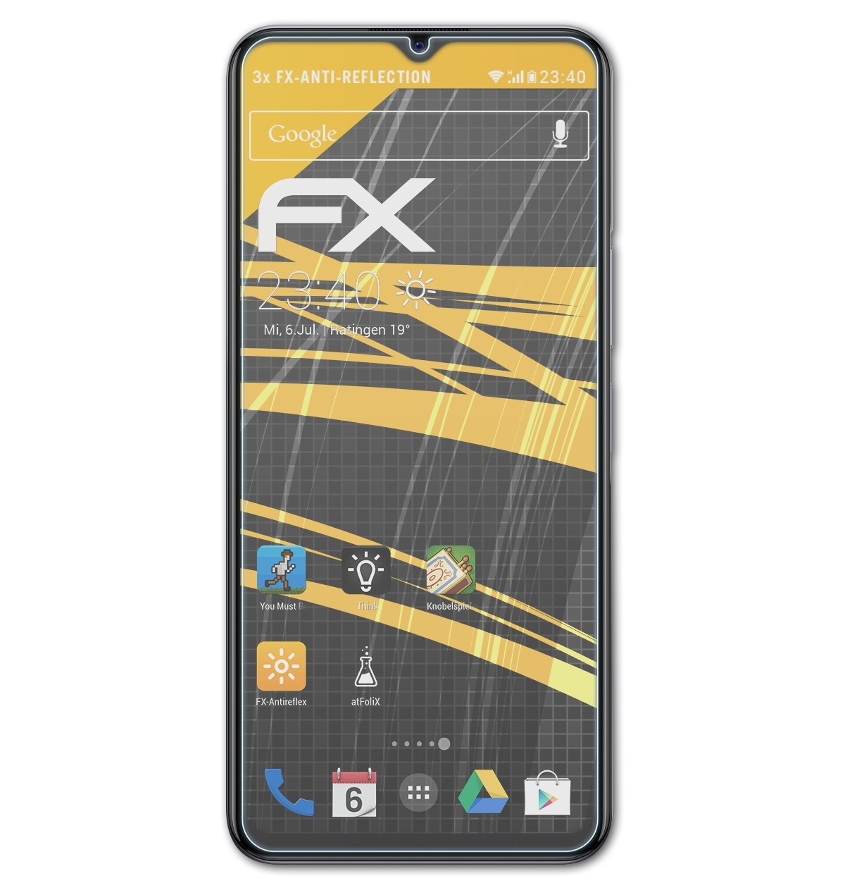FX-Antireflex Vivo Displayschutz(für 3x ATFOLIX Y72 5G)