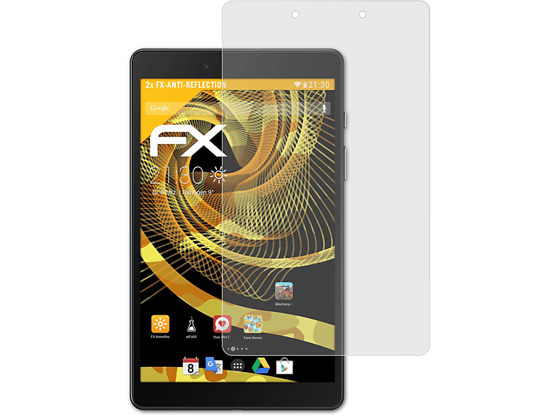 ATFOLIX 2x FX-Antireflex Displayschutz(für Samsung Galaxy Tab A (T290N))