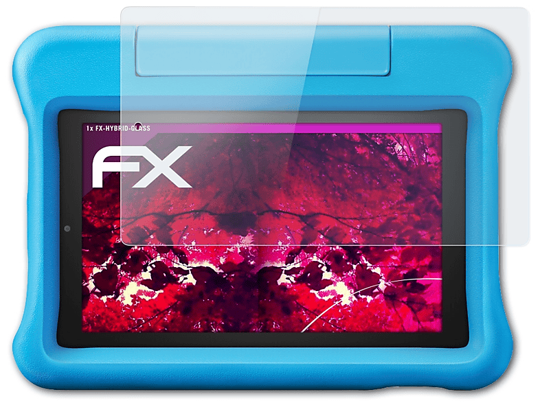 ATFOLIX FX-Hybrid-Glass Schutzglas(für 7 Edition Kids (Model Fire Amazon 2019))