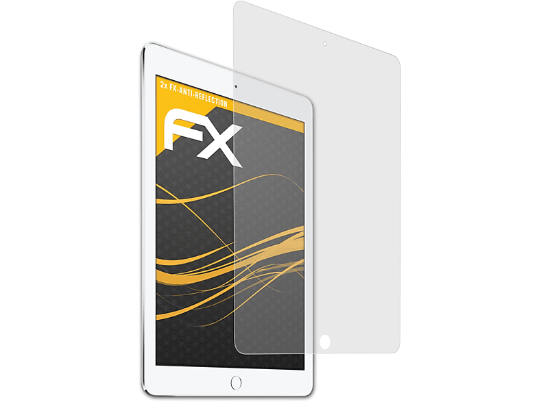 ATFOLIX 2x FX-Antireflex Displayschutz(für Apple iPad Air 2)