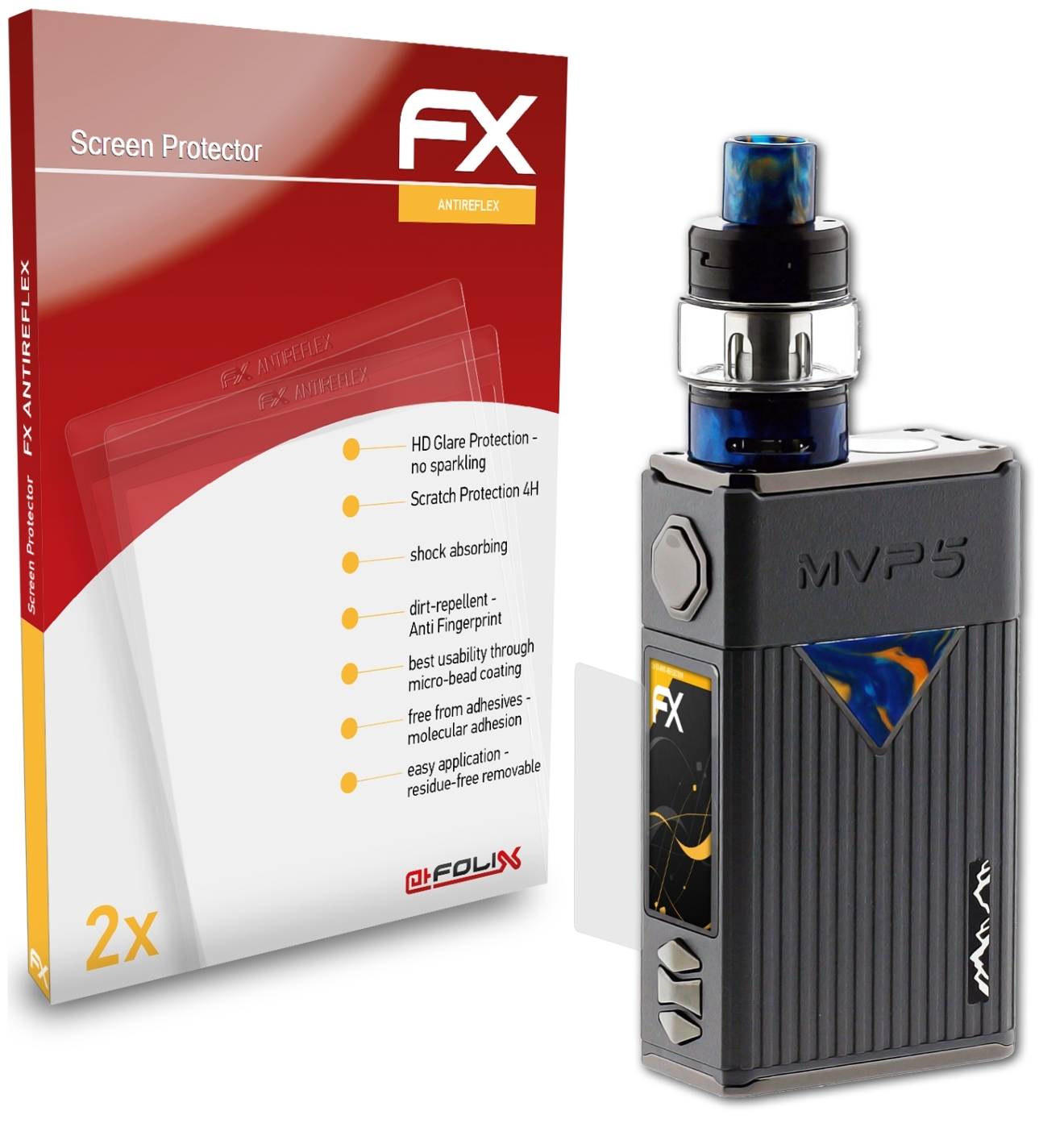 ATFOLIX 2x FX-Antireflex Innokin Displayschutz(für MVP 5)