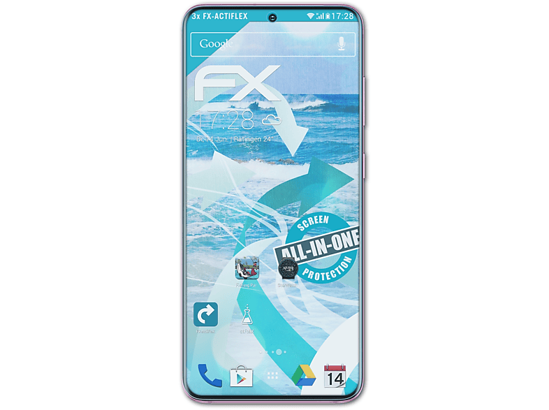 S20) 3x Displayschutz(für ATFOLIX Galaxy Samsung FX-ActiFleX