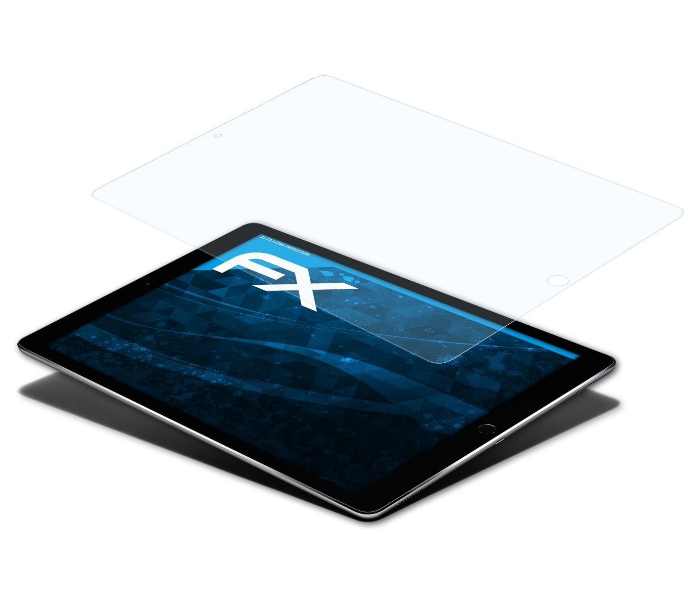 ATFOLIX 2x FX-Clear Displayschutz(für (2015)) 12,9 iPad Apple Pro