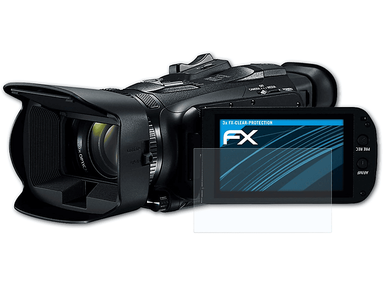 ATFOLIX 3x FX-Clear Displayschutz(für Canon Legria HF G50)