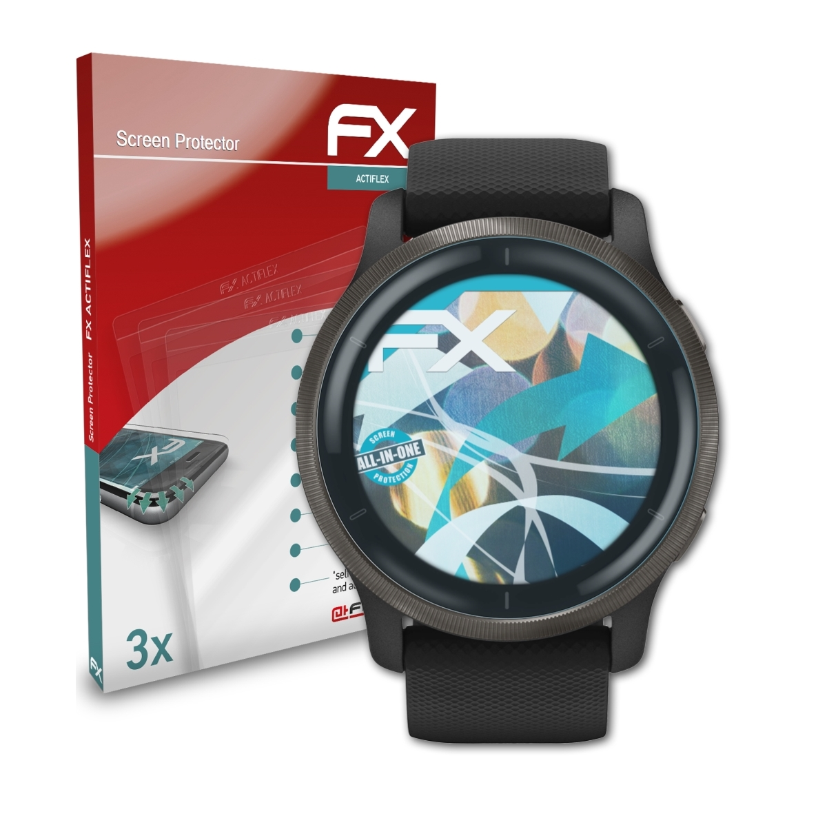 FX-ActiFleX Displayschutz(für Venu 3x 2) ATFOLIX Garmin