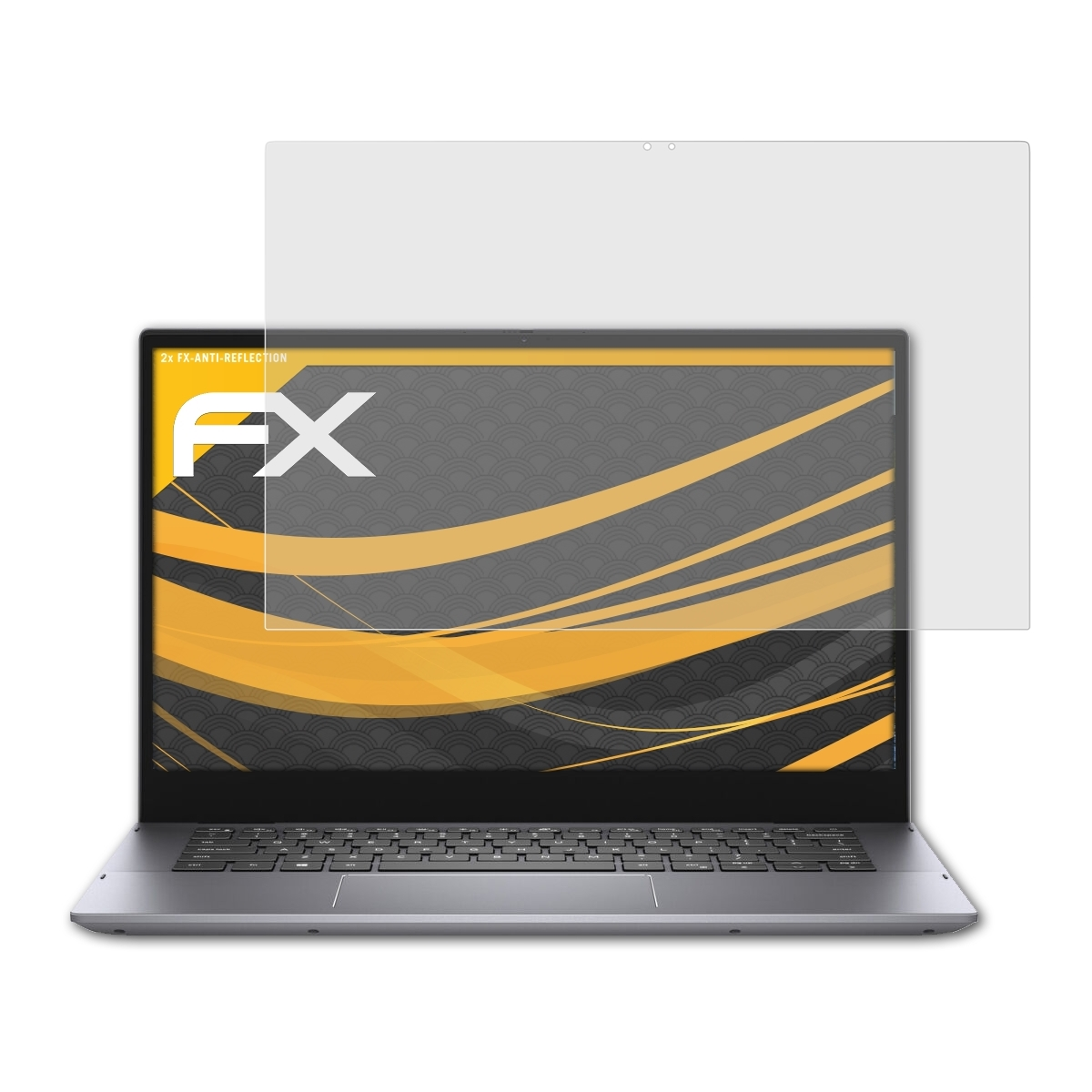 ATFOLIX Displayschutz(für 2-in-1 Dell (cn54303)) FX-Antireflex 2x Inspiron 14