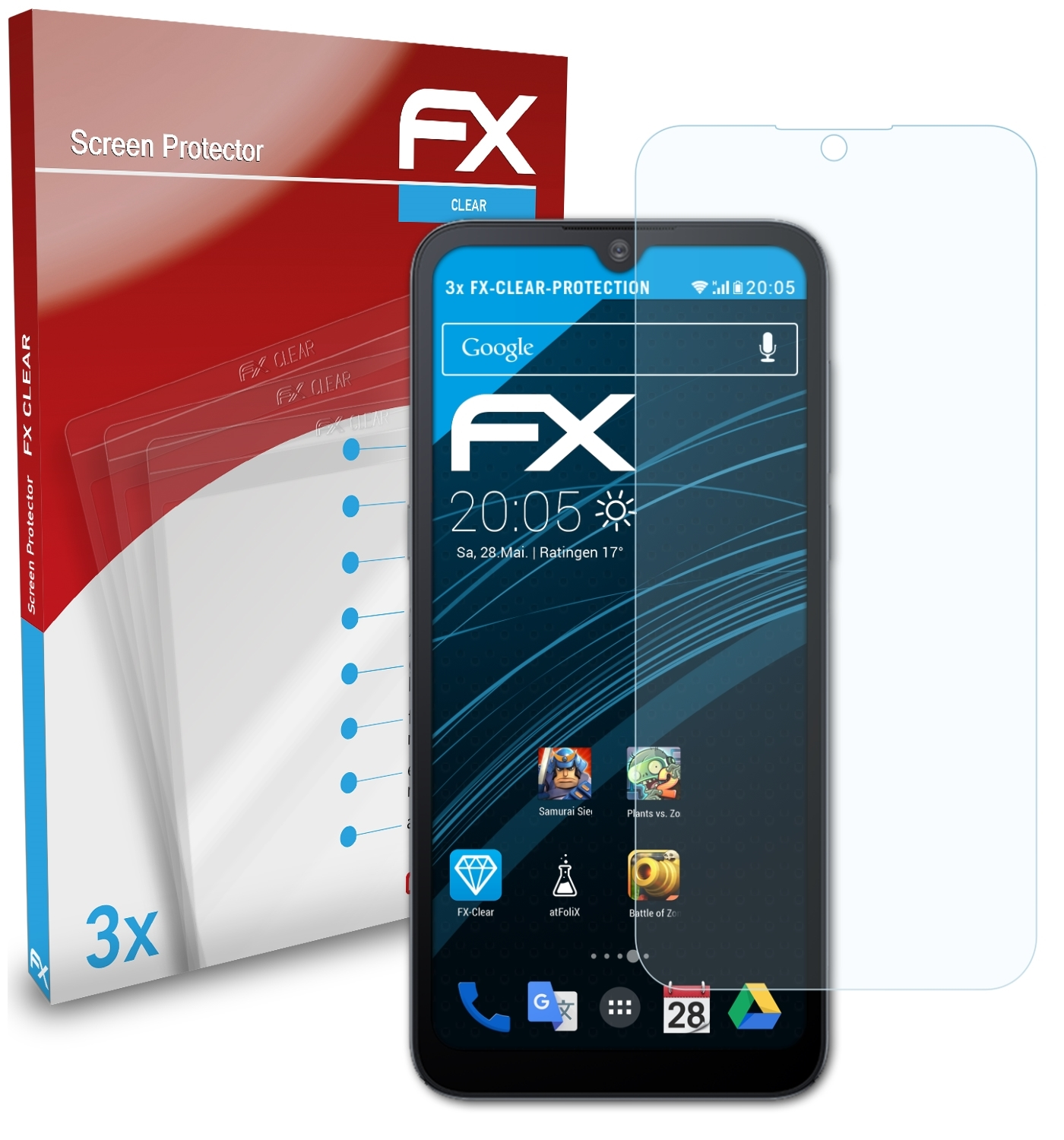 Alcatel (2021)) Displayschutz(für 3x ATFOLIX 1L FX-Clear