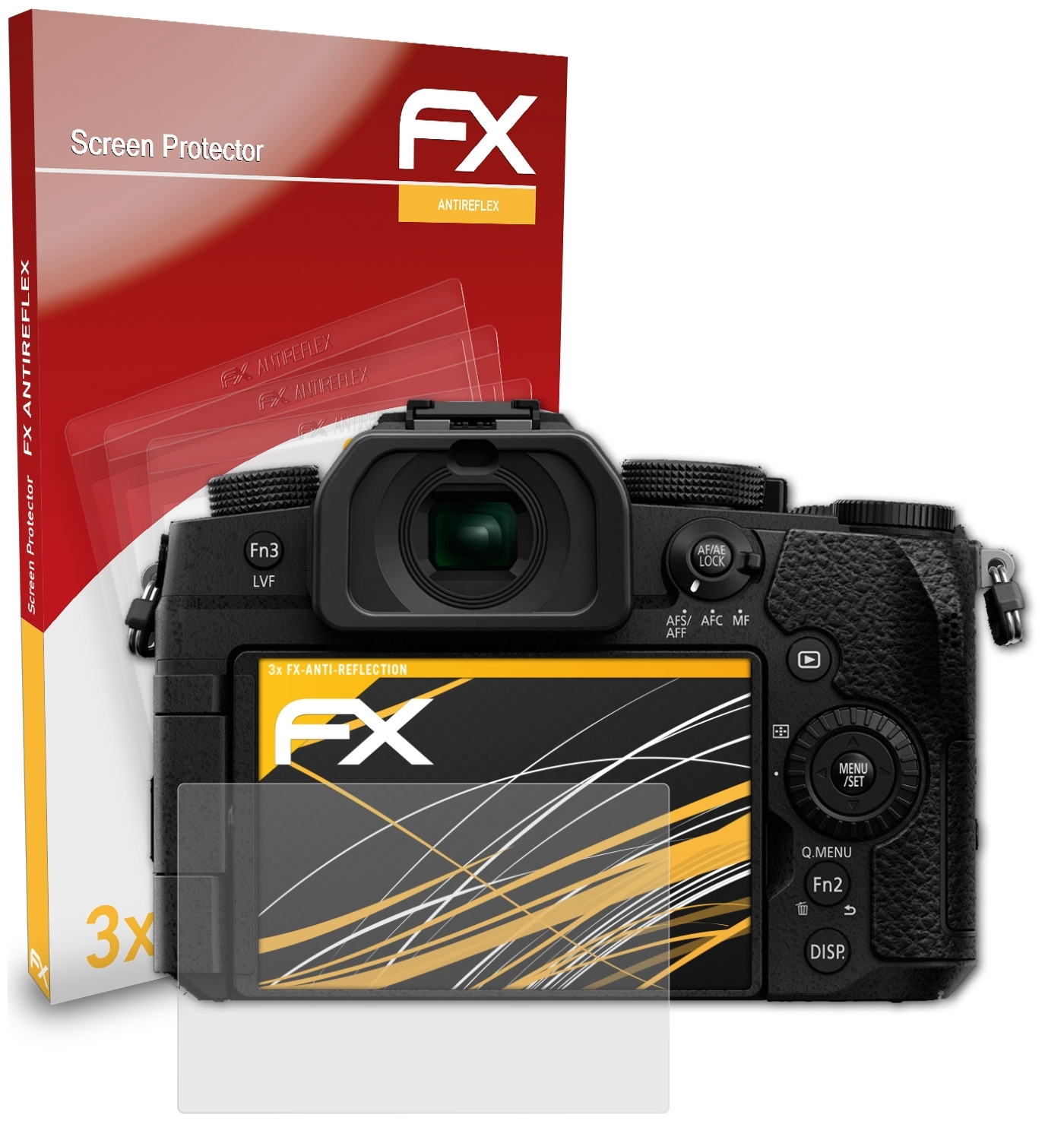 Panasonic DC-G95) FX-Antireflex 3x ATFOLIX Displayschutz(für Lumix