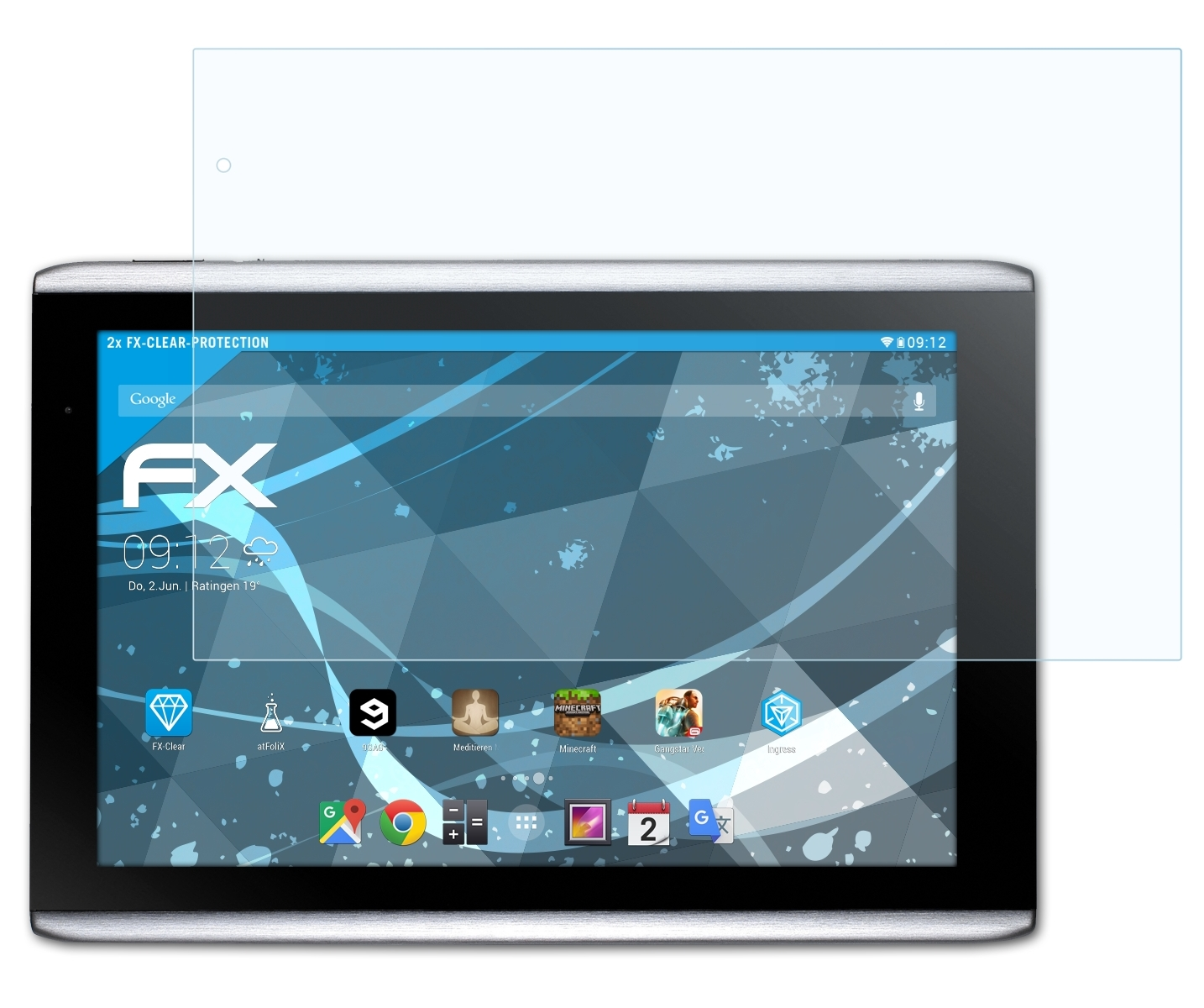 Acer 2x A500, FX-Clear A501) Displayschutz(für ATFOLIX Iconia