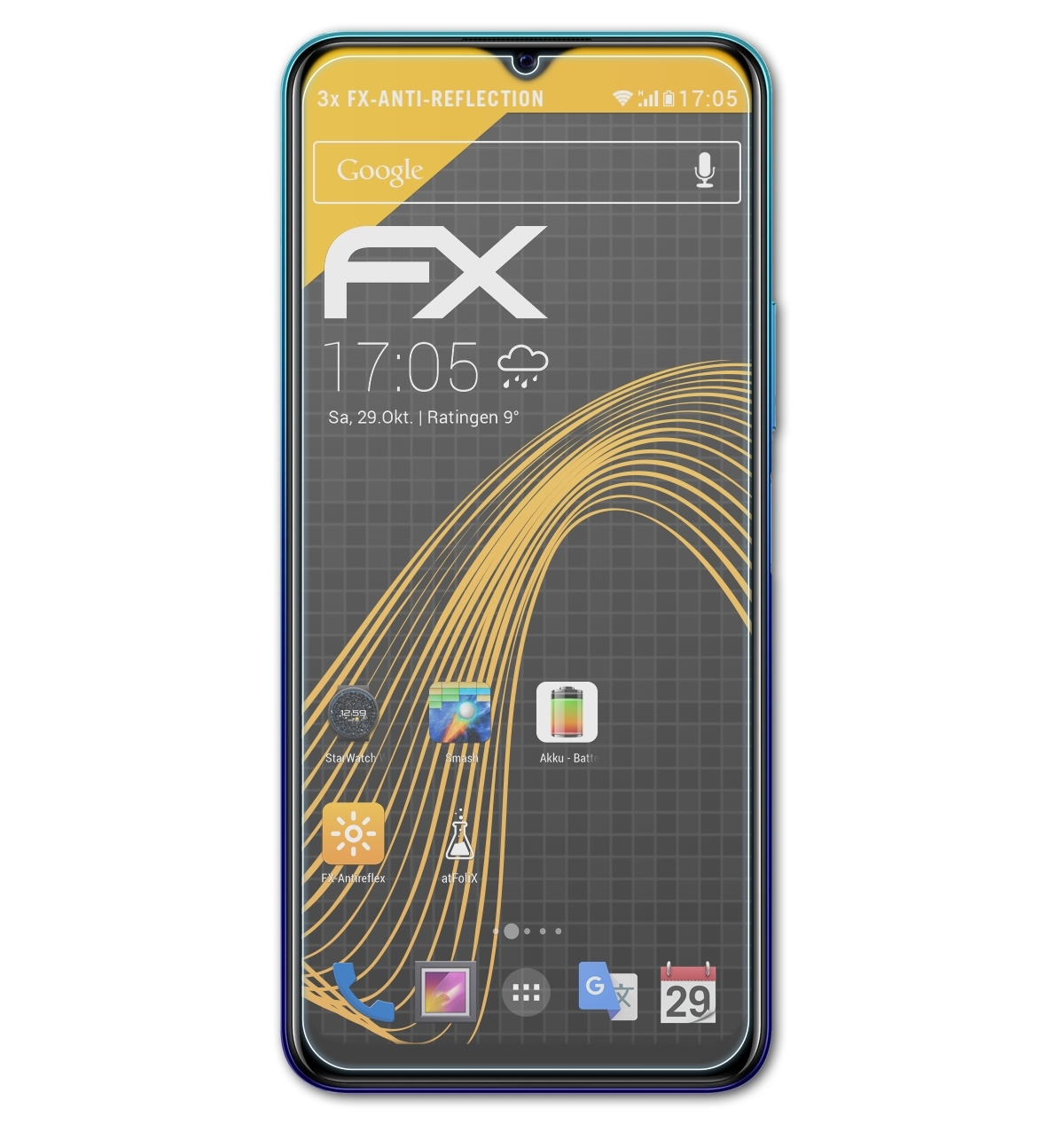 Y20s) Displayschutz(für FX-Antireflex Vivo ATFOLIX 3x