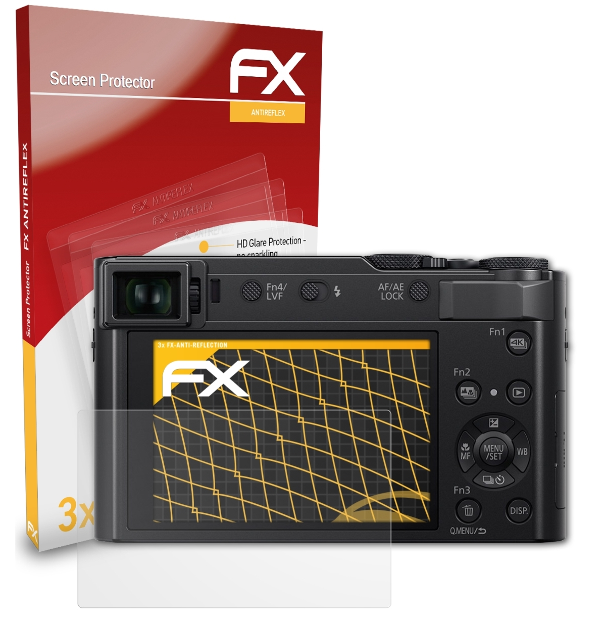 Lumix FX-Antireflex ATFOLIX 3x DC-TZ202) Displayschutz(für Panasonic