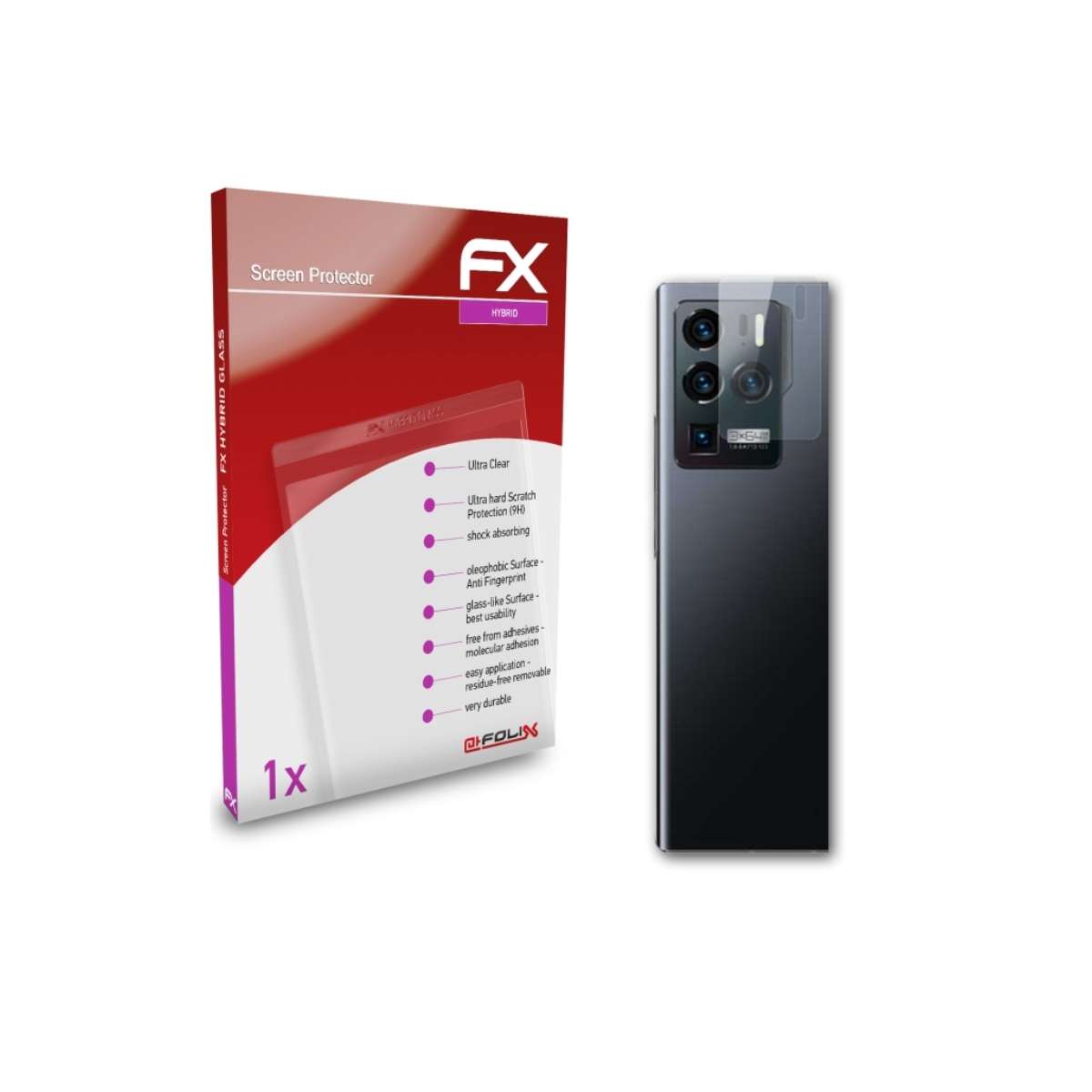 Lens) FX-Hybrid-Glass Ultra ZTE Schutzglas(für ATFOLIX 5G Axon 31