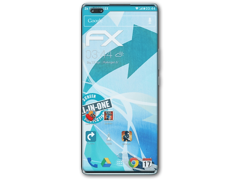 ATFOLIX 3x 9 Displayschutz(für FX-ActiFleX Pro) Huawei Nova