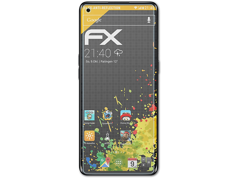 ATFOLIX 3x FX-Antireflex Displayschutz(für Reno4 Pro) Oppo