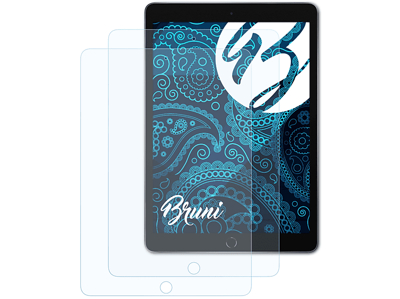 BRUNI 2x Basics-Clear Schutzfolie(für Apple iPad (2020))