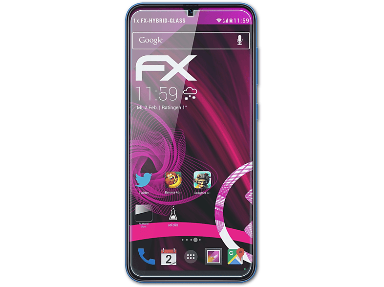 FX-Hybrid-Glass ATFOLIX A50 (2019)) Galaxy Schutzglas(für Samsung