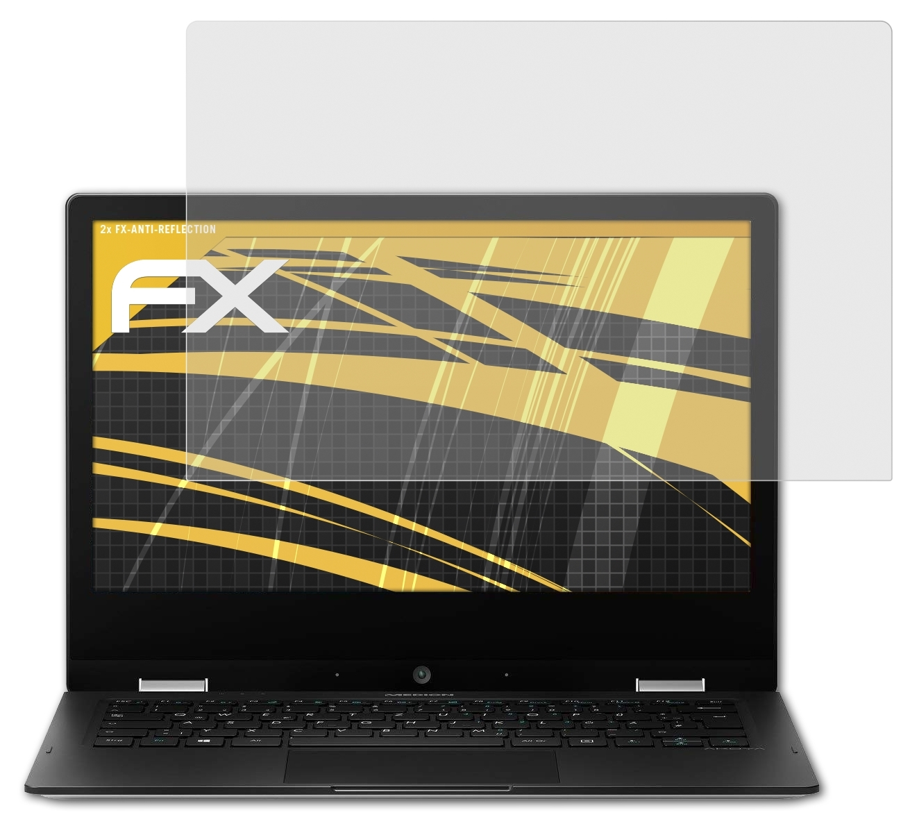 ATFOLIX 2x FX-Antireflex Displayschutz(für (MD61095)) E3221 AKOYA Medion