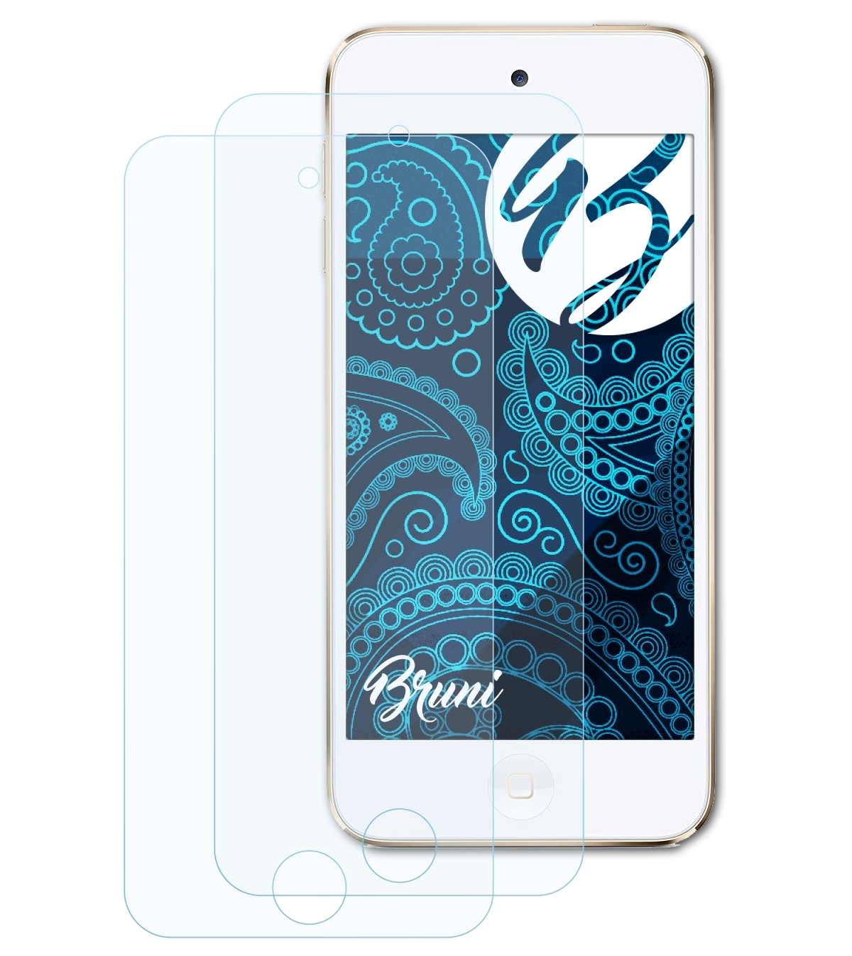BRUNI 2x Schutzfolie(für 7G) iPod touch Apple Basics-Clear