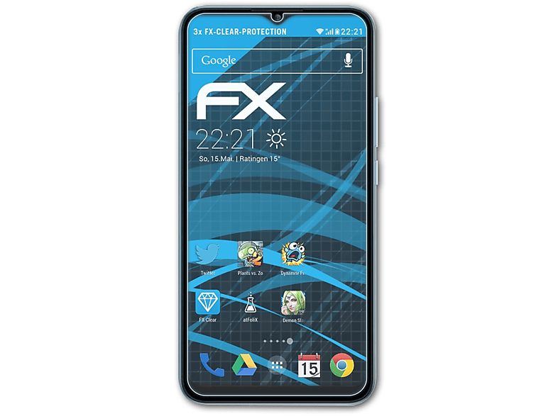 FX-Clear ATFOLIX P15) 3x Displayschutz(für Gionee