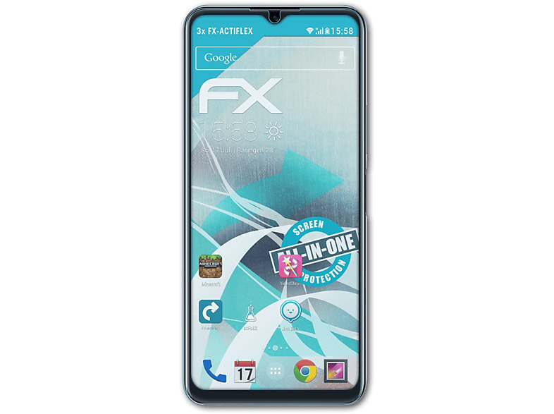 ATFOLIX 3x FX-ActiFleX Displayschutz(für (V2143A)) iQOO U3x Vivo